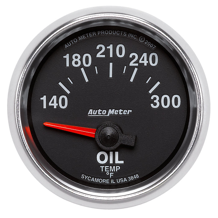 AutoMeter 3848 GAUGE; OIL TEMP; 2 1/16in.; 140-300deg.F; ELECTRIC; GS - Truck Part Superstore