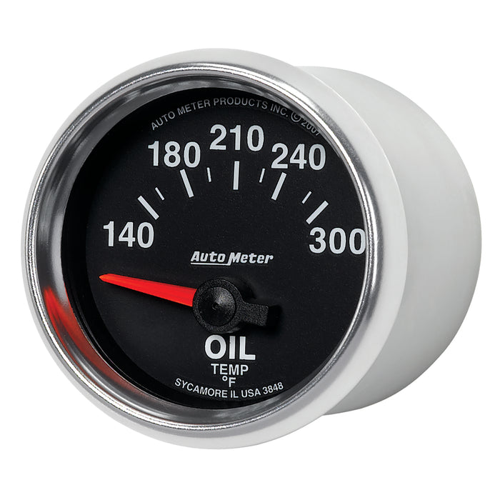 AutoMeter 3848 GAUGE; OIL TEMP; 2 1/16in.; 140-300deg.F; ELECTRIC; GS - Truck Part Superstore
