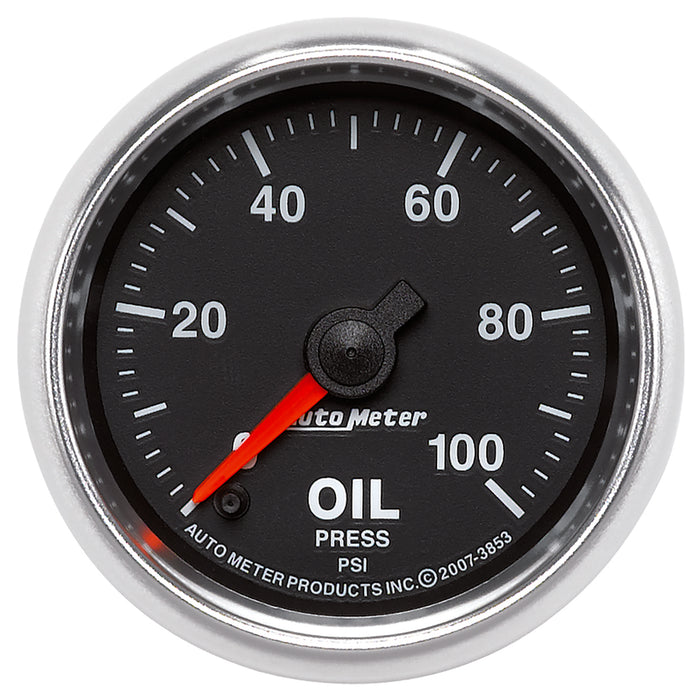 AutoMeter 3853 GAUGE; OIL PRESSURE; 2 1/16in.; 100PSI; DIGITAL STEPPER MOTOR; GS - Truck Part Superstore