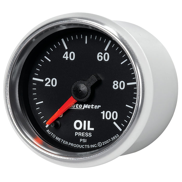 AutoMeter 3853 GAUGE; OIL PRESSURE; 2 1/16in.; 100PSI; DIGITAL STEPPER MOTOR; GS - Truck Part Superstore