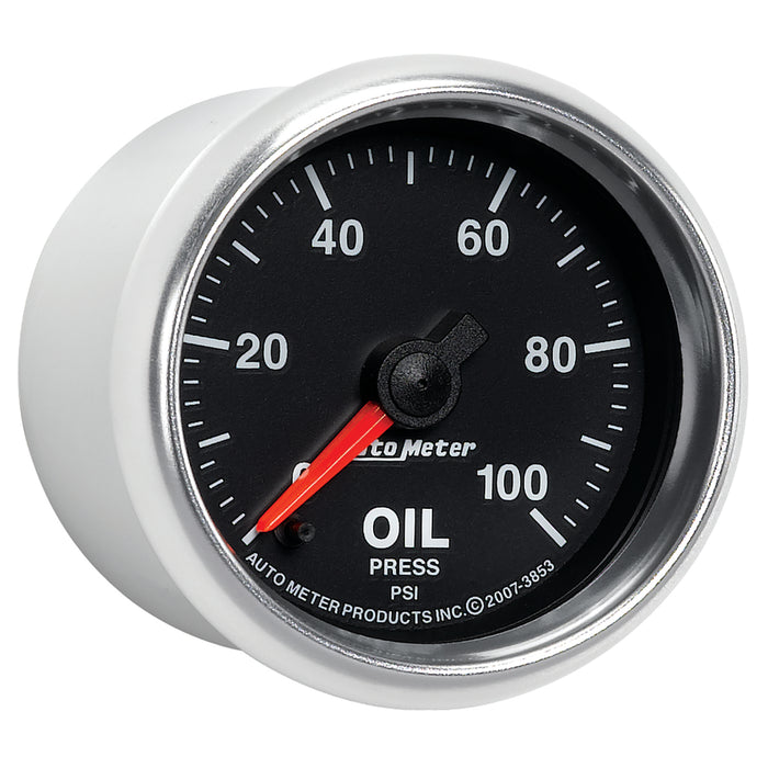 AutoMeter 3853 GAUGE; OIL PRESSURE; 2 1/16in.; 100PSI; DIGITAL STEPPER MOTOR; GS - Truck Part Superstore
