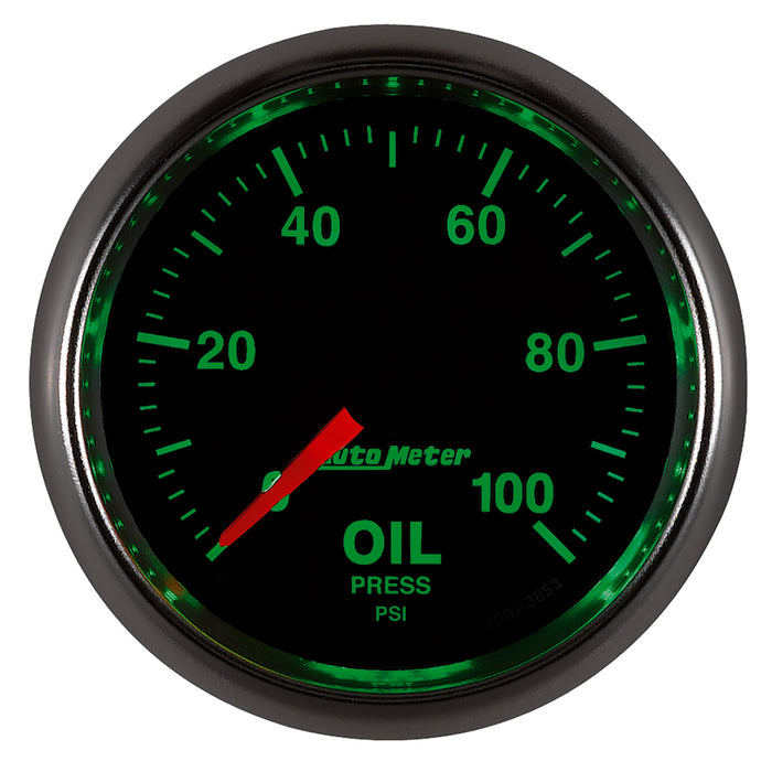 AutoMeter 3853 GAUGE; OIL PRESSURE; 2 1/16in.; 100PSI; DIGITAL STEPPER MOTOR; GS - Truck Part Superstore