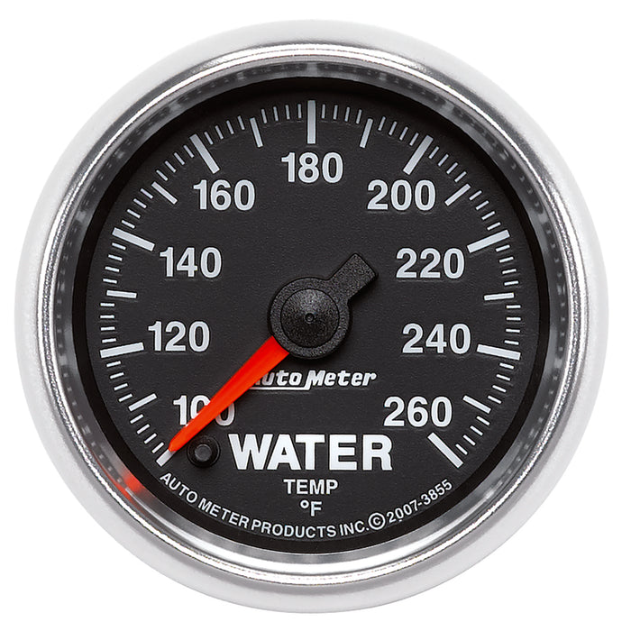 AutoMeter 3855 GAUGE; WATER TEMP; 2 1/16in.; 100-260deg.F; DIGITAL STEPPER MOTOR; GS - Truck Part Superstore