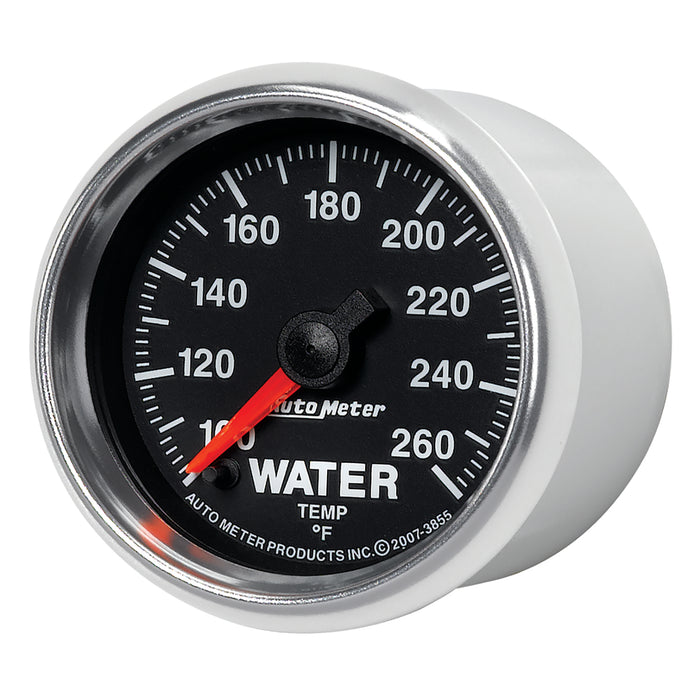 AutoMeter 3855 GAUGE; WATER TEMP; 2 1/16in.; 100-260deg.F; DIGITAL STEPPER MOTOR; GS - Truck Part Superstore