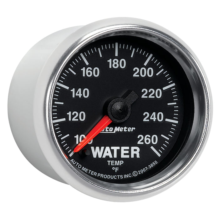 AutoMeter 3855 GAUGE; WATER TEMP; 2 1/16in.; 100-260deg.F; DIGITAL STEPPER MOTOR; GS - Truck Part Superstore