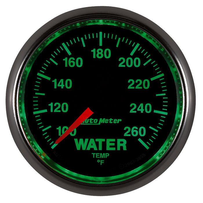 AutoMeter 3855 GAUGE; WATER TEMP; 2 1/16in.; 100-260deg.F; DIGITAL STEPPER MOTOR; GS - Truck Part Superstore