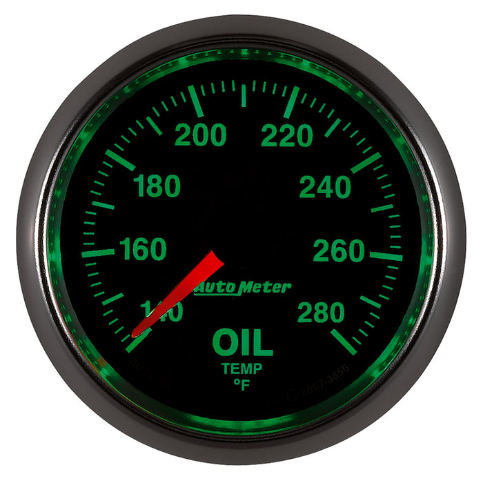 AutoMeter 3856 GAUGE; OIL TEMP; 2 1/16in.; 140-280deg.F; DIGITAL STEPPER MOTOR; GS - Truck Part Superstore