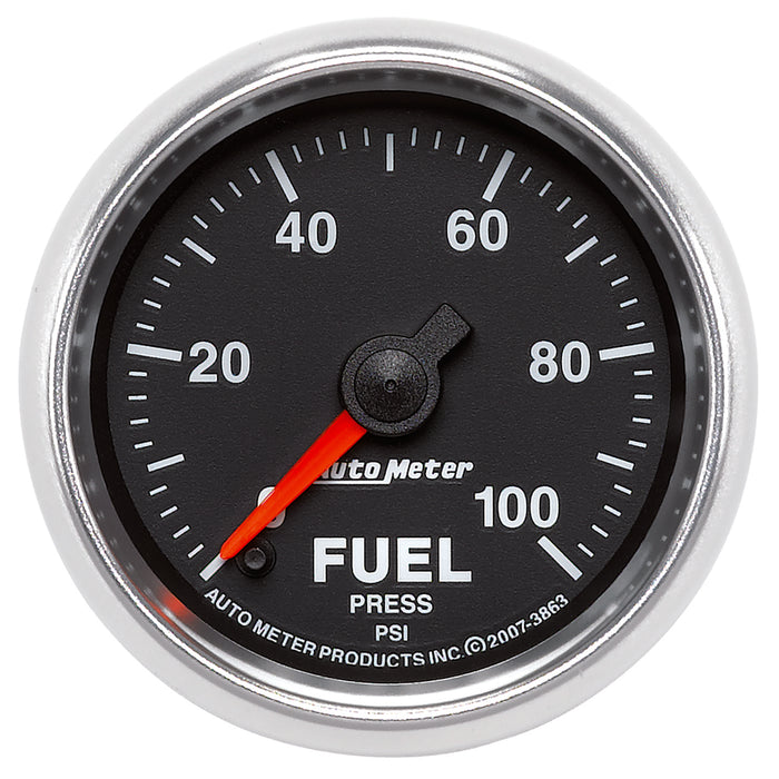 AutoMeter 3863 GAUGE; FUEL PRESSURE; 2 1/16in.; 100PSI; DIGITAL STEPPER MOTOR; GS - Truck Part Superstore