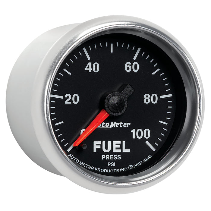 AutoMeter 3863 GAUGE; FUEL PRESSURE; 2 1/16in.; 100PSI; DIGITAL STEPPER MOTOR; GS - Truck Part Superstore