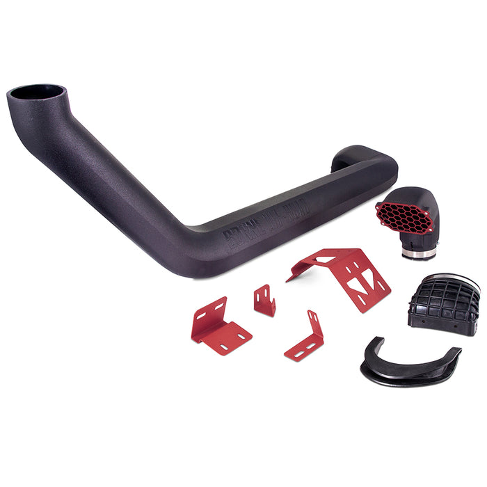 Mishimoto MMAI-JL-18NMWRD Jeep Wrangler JL Snorkel, 2018+, Micro-Wrinkle Red - Truck Part Superstore