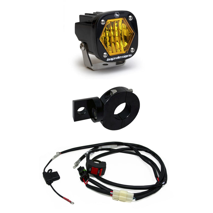 Baja Designs 387003 Electric Start Pit Bike S1 Moto Kit Amber Wide Cornering Baja Designs - Truck Part Superstore