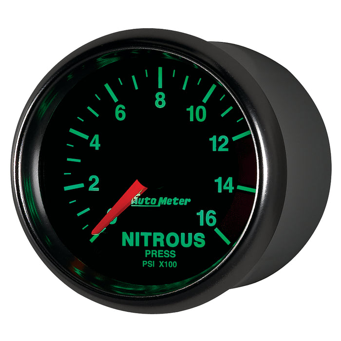 AutoMeter 3874 GAUGE; NITROUS PRESSURE; 2 1/16in.; 1600PSI; DIGITAL STEPPER MOTOR; GS - Truck Part Superstore