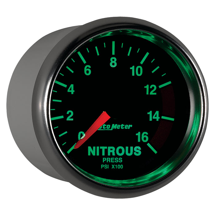 AutoMeter 3874 GAUGE; NITROUS PRESSURE; 2 1/16in.; 1600PSI; DIGITAL STEPPER MOTOR; GS - Truck Part Superstore