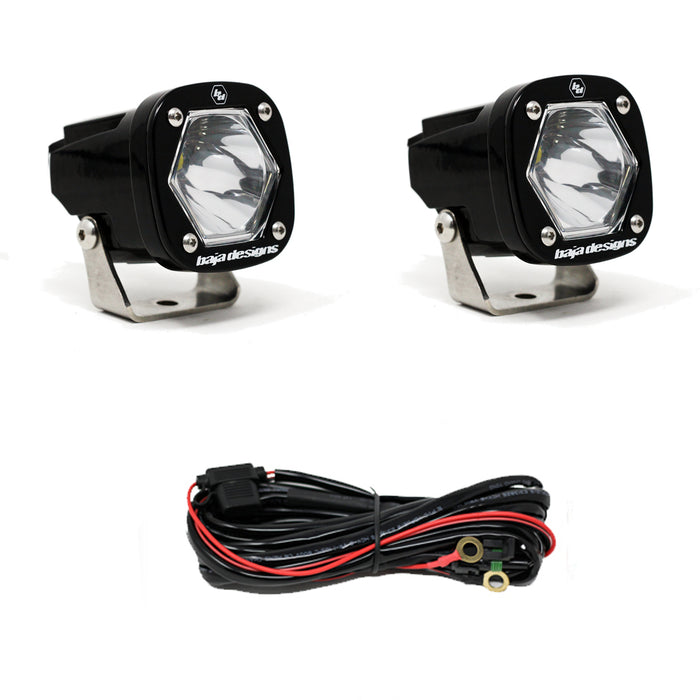 Baja Designs 387801 S1 Spot LED Light with Mounting Bracket Pair Baja Designs - Truck Part Superstore