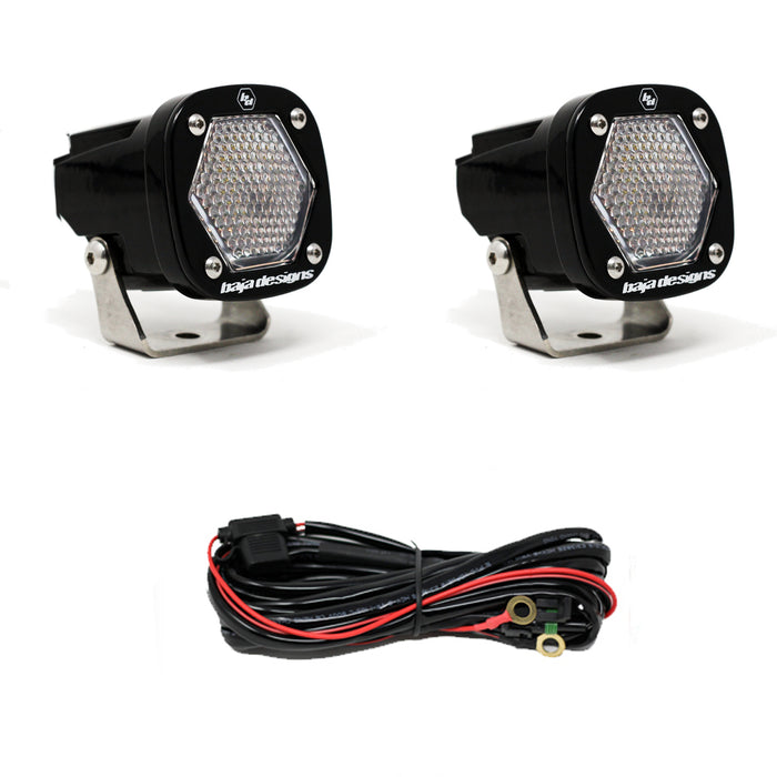 Baja Designs 387806 S1 Work/Scene LED Light with Mounting Bracket Pair Baja Designs - Truck Part Superstore