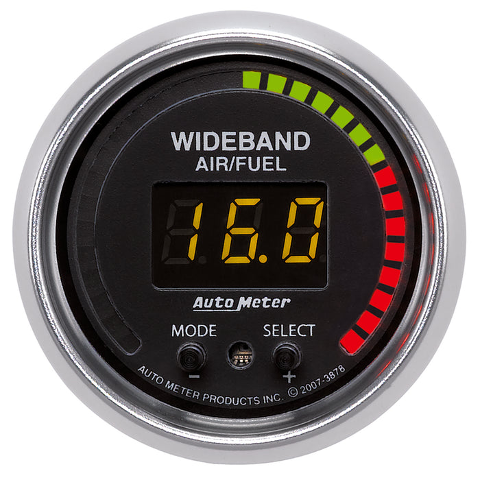AutoMeter 3878 GAUGE; AIR/FUEL RATIO-PRO; 2 1/16in.; 10:1-20:1; DIGITAL W/PEAK/WARN; GS - Truck Part Superstore