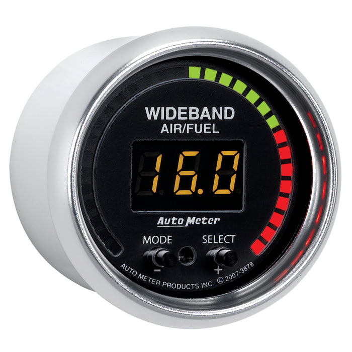 AutoMeter 3878 GAUGE; AIR/FUEL RATIO-PRO; 2 1/16in.; 10:1-20:1; DIGITAL W/PEAK/WARN; GS - Truck Part Superstore