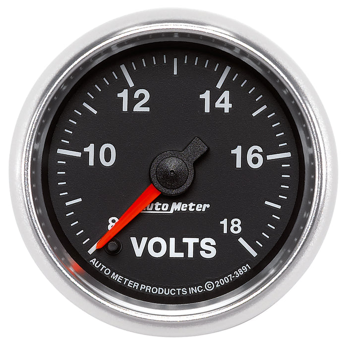 AutoMeter 3891 GAUGE; VOLTMETER; 2 1/16in.; 18V; DIGITAL STEPPER MOTOR; GS - Truck Part Superstore