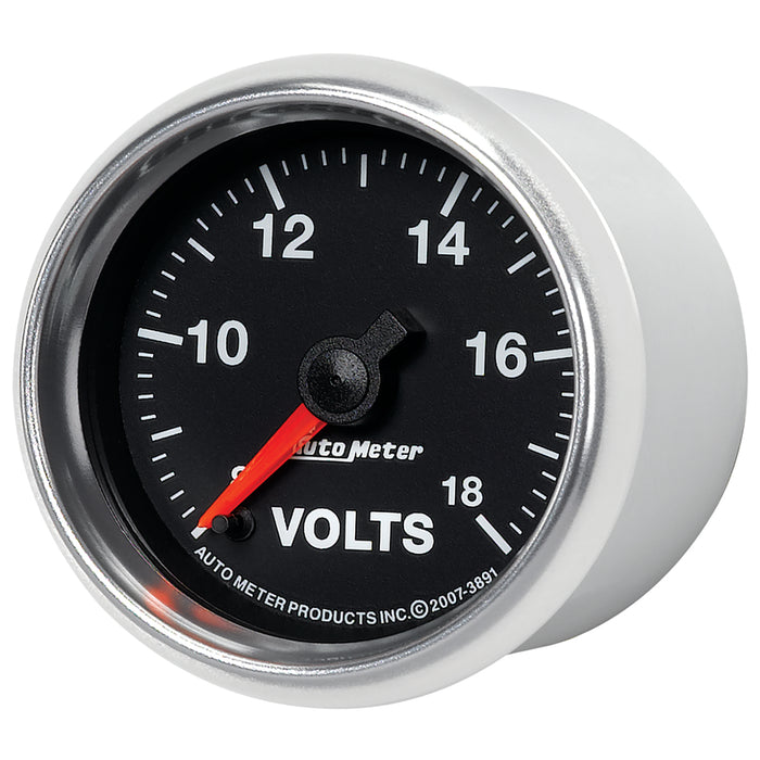 AutoMeter 3891 GAUGE; VOLTMETER; 2 1/16in.; 18V; DIGITAL STEPPER MOTOR; GS - Truck Part Superstore
