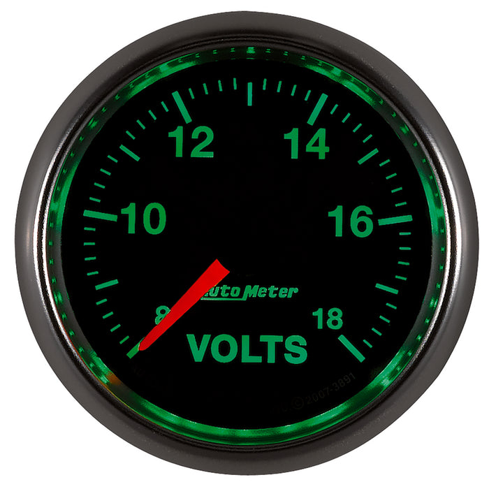 AutoMeter 3891 GAUGE; VOLTMETER; 2 1/16in.; 18V; DIGITAL STEPPER MOTOR; GS - Truck Part Superstore