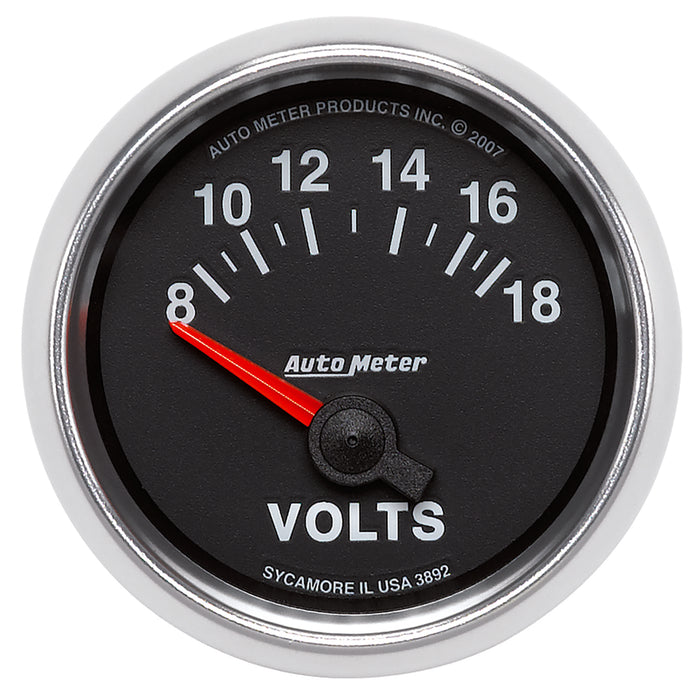 AutoMeter 3892 GAUGE; VOLTMETER; 2 1/16in.; 18V; ELECTRIC; GS - Truck Part Superstore