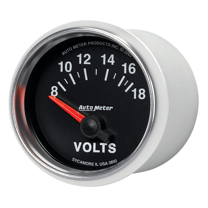 AutoMeter 3892 GAUGE; VOLTMETER; 2 1/16in.; 18V; ELECTRIC; GS - Truck Part Superstore