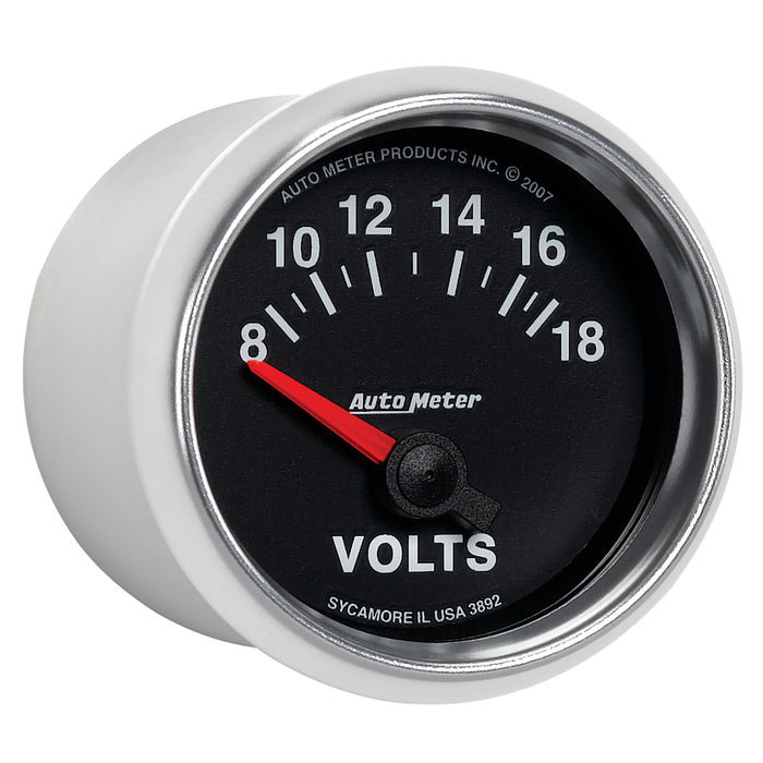 AutoMeter 3892 GAUGE; VOLTMETER; 2 1/16in.; 18V; ELECTRIC; GS - Truck Part Superstore