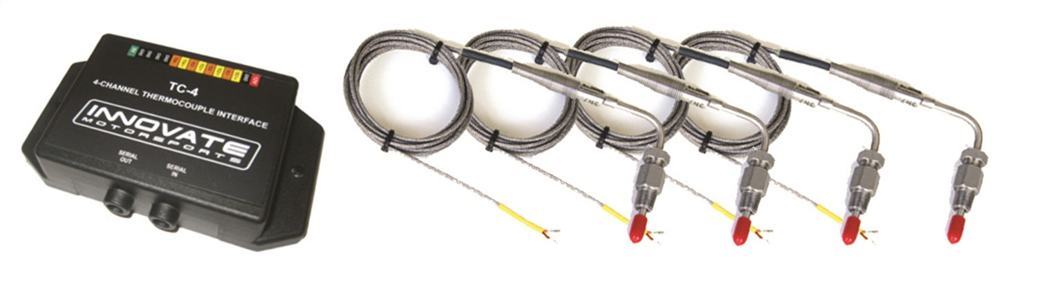 Innovate Motorsports 38950 TC-4 PLUS 4-Channel EGT Kit (Incl. TC-4 PLUS; 4 Type-K EGT Probes) 3895 - Truck Part Superstore