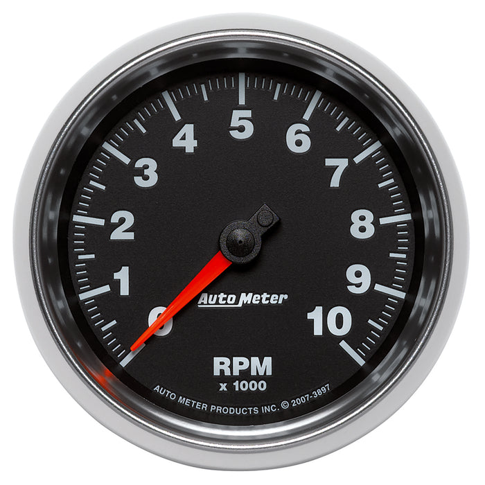 AutoMeter 3897 GAUGE; TACHOMETER; 3 3/8in.; 10K RPM; IN-DASH; GS - Truck Part Superstore