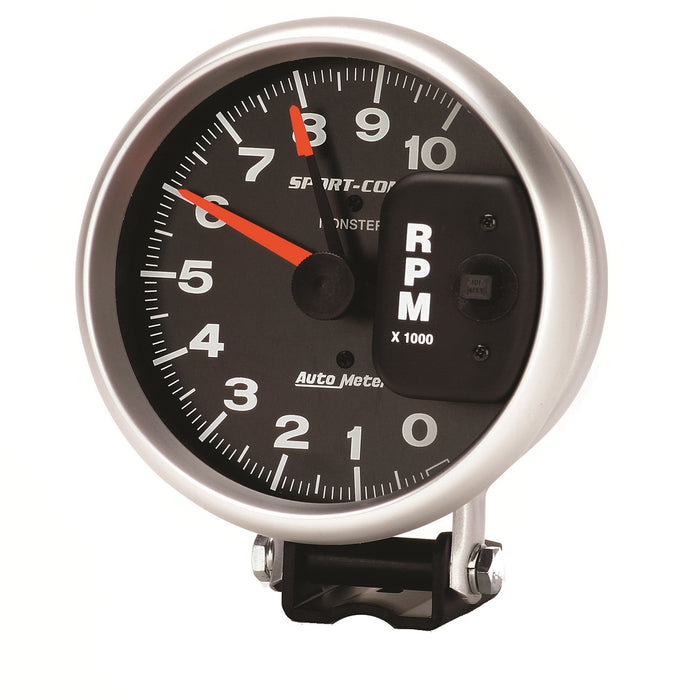 AutoMeter 3900 GAUGE; TACHOMETER; 5in.; 10K RPM; PEDESTAL W/RED LINE; SPORT-COMP - Truck Part Superstore