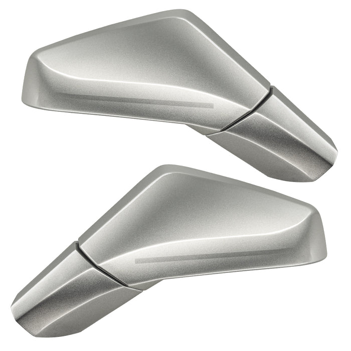Oracle Lighting 3901-504-67U-G Concept Side Mirrors, Ghosted, Light Tarnished Silver Metallic (67U) - Truck Part Superstore