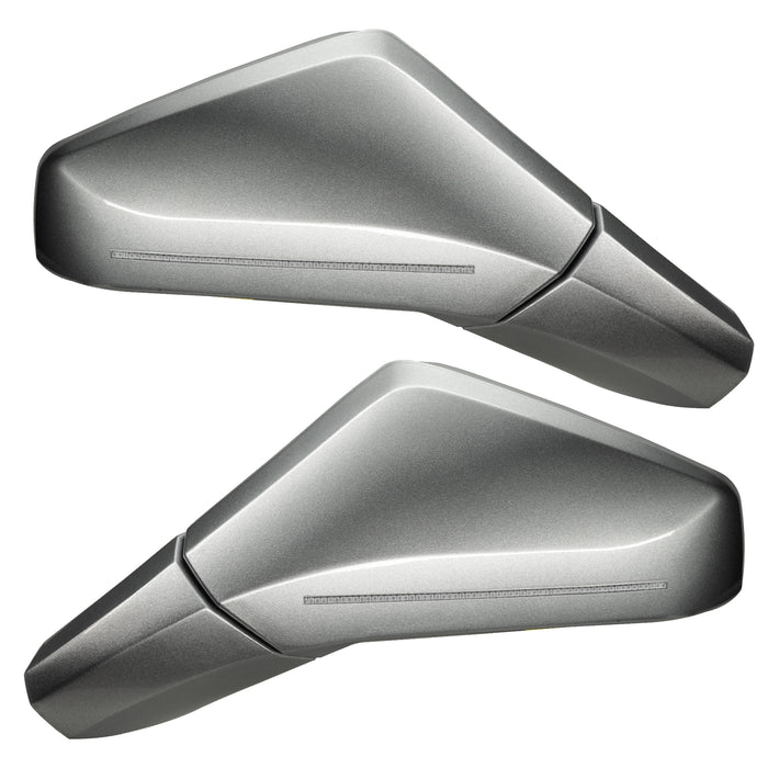 Oracle Lighting 3901-504-GAN Concept Side Mirrors, Switchblade Silver Metallic (GAN) - Truck Part Superstore
