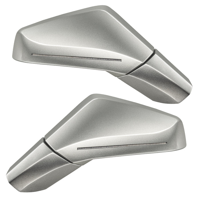 Oracle Lighting 3902-504-67U XM Concept Side Mirrors, Light Tarnished Silver Metallic (67U) - Truck Part Superstore