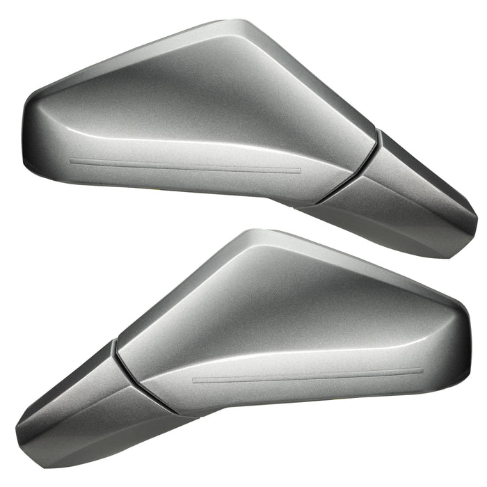 Oracle Lighting 3902-504-GAN-G XM Concept Side Mirrors, Ghosted, Switchblade Silver Metallic (GAN) - Truck Part Superstore
