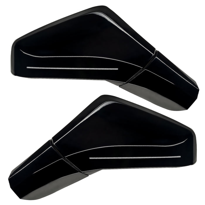 Oracle Lighting 3902-504-GBA XM Concept Side Mirrors, Black (GBA) - Truck Part Superstore