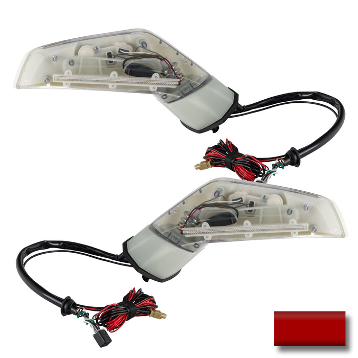 Oracle Lighting 3902-504-GKZ-G XM Concept Side Mirrors, Ghosted, Torch Red (GKZ) - Truck Part Superstore