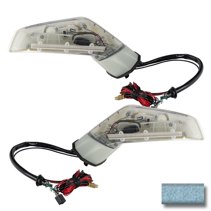 Oracle Lighting 3902-504-GLF-G XM Concept Side Mirrors, Ghosted, Space Blue Metallic (GLF) - Truck Part Superstore