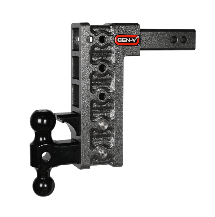 GEN-Y Hitch GH-325 MEGA-DUTY 2" Shank 10" Drop 1.5K TW 10K Hitch with Dual-Ball & Pintle Lock - Truck Part Superstore
