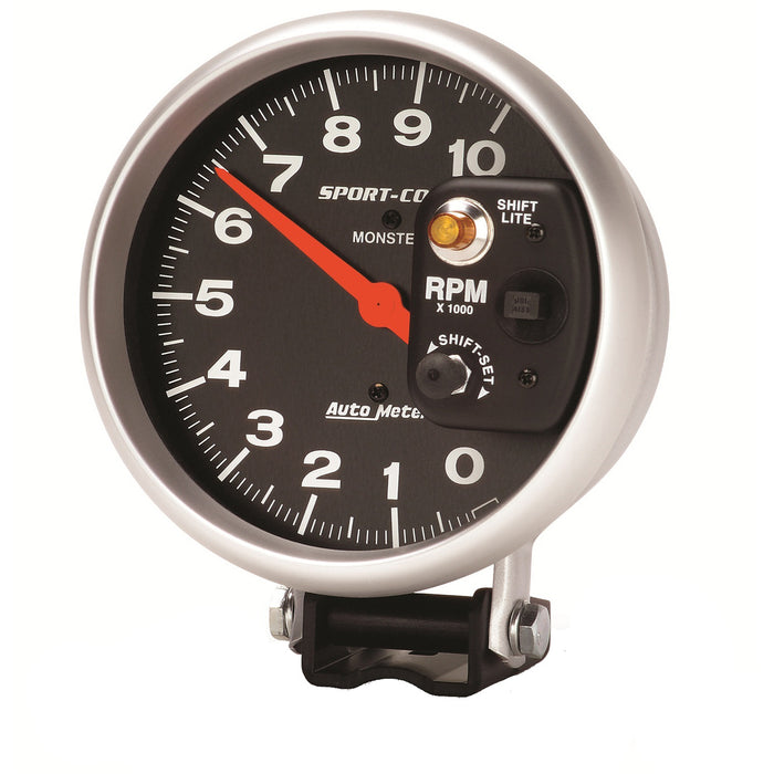 AutoMeter 3903 GAUGE; TACHOMETER; 5in.; 10K RPM; PEDESTAL W/INT. SHIFT-LITE; SPORT-COMP - Truck Part Superstore