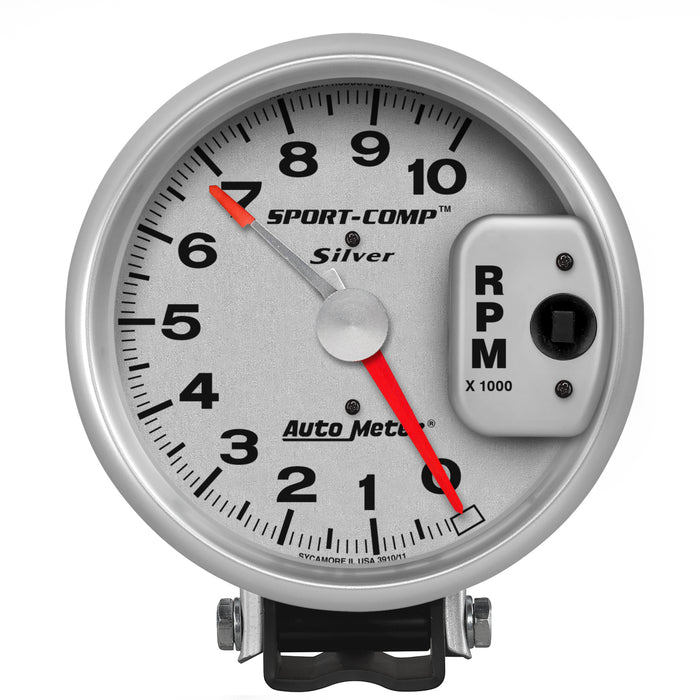 AutoMeter 3910 GAUGE; TACHOMETER; 5in.; 10K RPM; PEDESTAL W/RED LINE; ULTRA-LITE - Truck Part Superstore