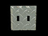 Owens Products 39137 RaceMates Double Light Switch Wall Plate Cover / Each / Diamond Tread Aluminum / Owens Products - Truck Part Superstore