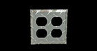Owens Products 39140 RaceMates Double Electrical Outlet Wall Plate Cover / 10 Pack / Diamond Tread Aluminum / Owens Products - Truck Part Superstore