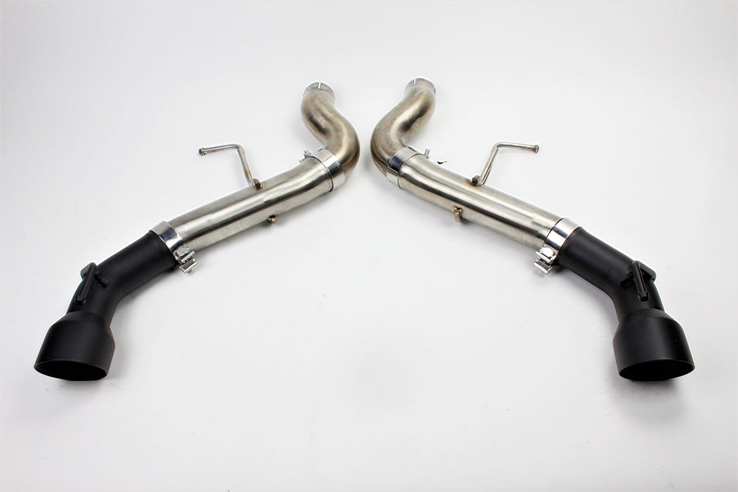 Mishimoto MMEXH-CAM8-16ADTRBK Dual Tip Race Axleback Exhaust, fits Chevrolet Camaro SS 2016+ - Truck Part Superstore