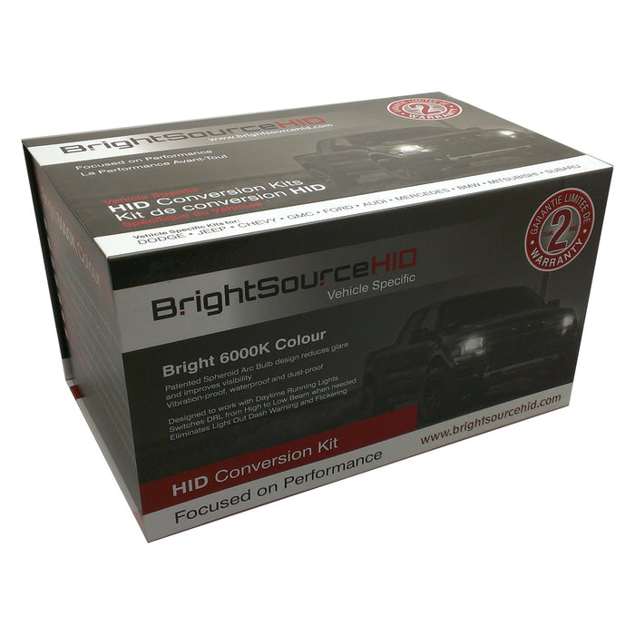BrightSource 39913 HID Kit; H13; Incl. Harness; 6000K; 2 Year Warranty; - Truck Part Superstore