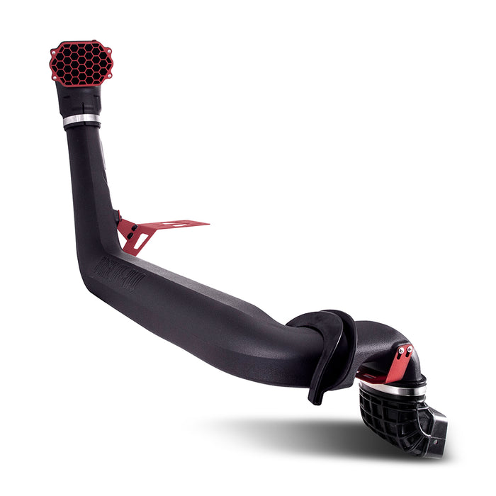 Mishimoto MMAI-JL-18NMWRD Jeep Wrangler JL Snorkel, 2018+, Micro-Wrinkle Red - Truck Part Superstore