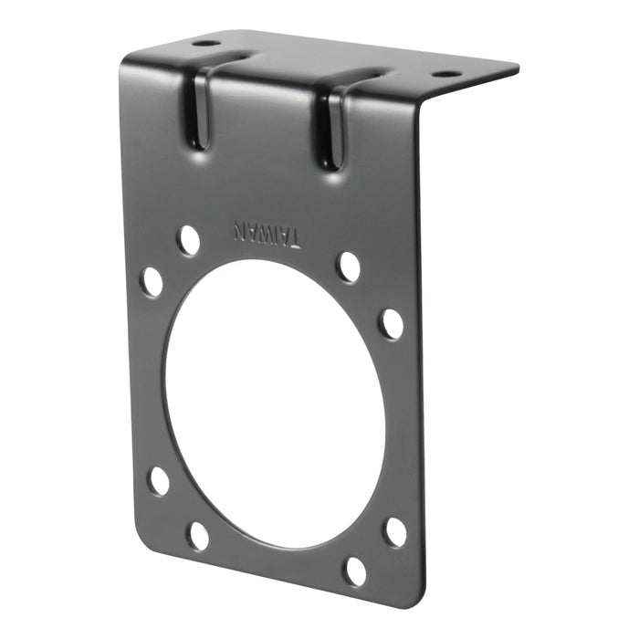 CURT 58291 Connector Mounting Bracket for 7-Way RV Blade (Black; Packaged) - Truck Part Superstore