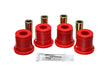 Energy Suspension 3.1105R Differential Carrier Bracket Bushing Set; Red; Front; Performance Polyurethane; - Truck Part Superstore