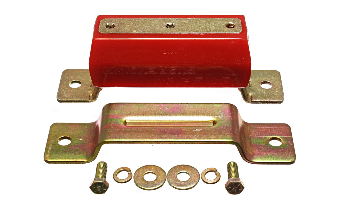 Energy Suspension 3.1129R Transmission Mount; Red; Zinc Finish; Performance Polyurethane; Large 7.5; - Truck Part Superstore