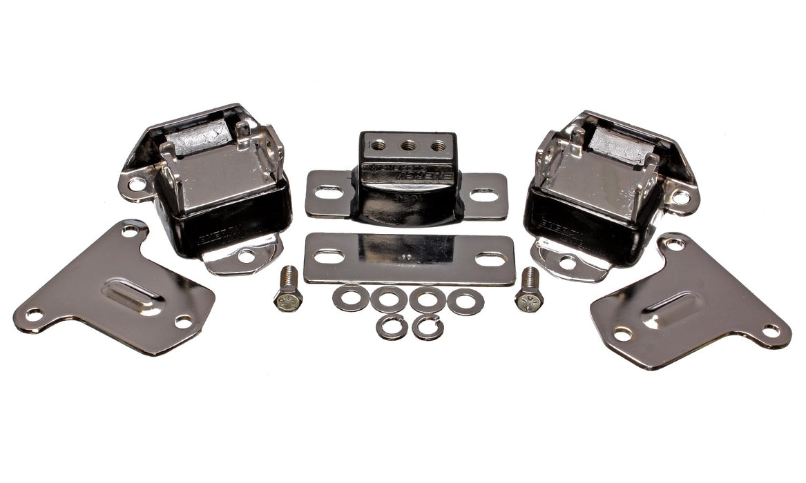 Energy Suspension 3.1134G Motor And Transmission Mount; Black; Chrome Finish; Performance Polyurethane; - Truck Part Superstore