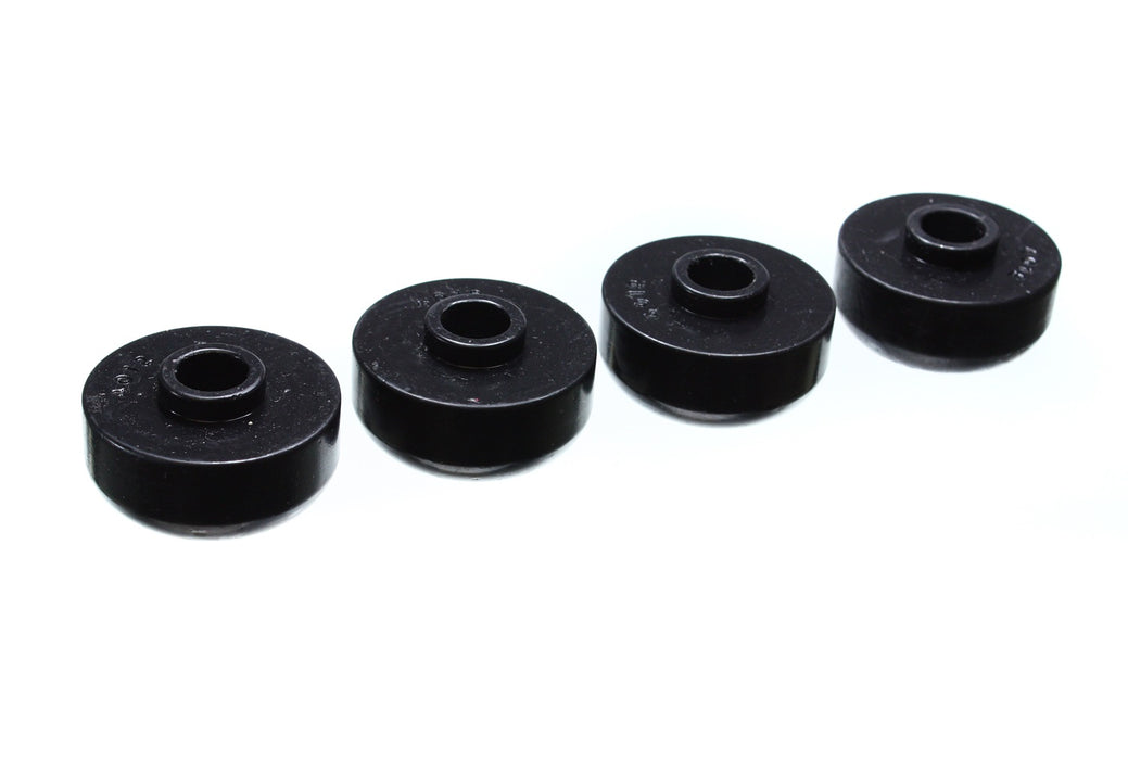 Energy Suspension 3.2104G Leaf Spring Bushing Set; Black; Rear; Spring Cushions; Performance Polyurethane; - Truck Part Superstore